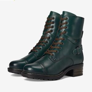 Taos Footwear Dark Green Combat Boots